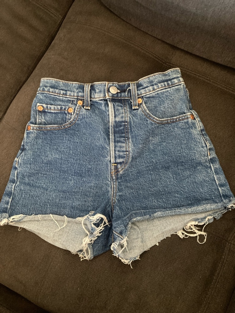 Levi's rib cage High-Rise Cutoff Denim Shorts